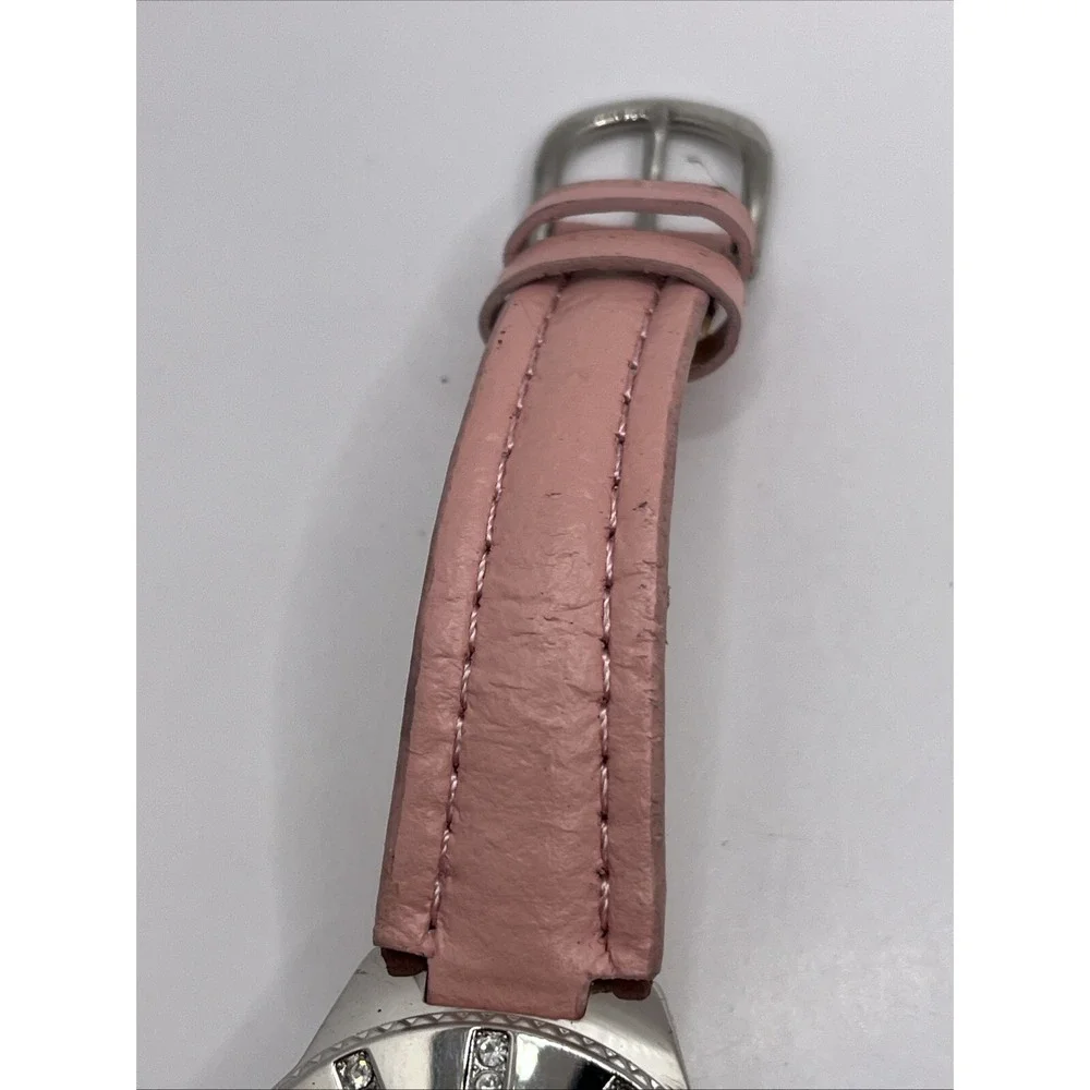 Indianapolis Colts Women's‎ Watch Game Time NFL Pink Leather Band- New Battery